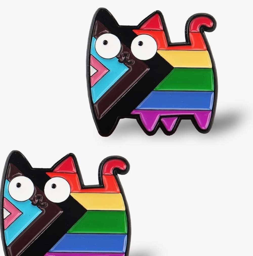 Pride Rainbow Cat Enamel Pin Set ONE PIECE
